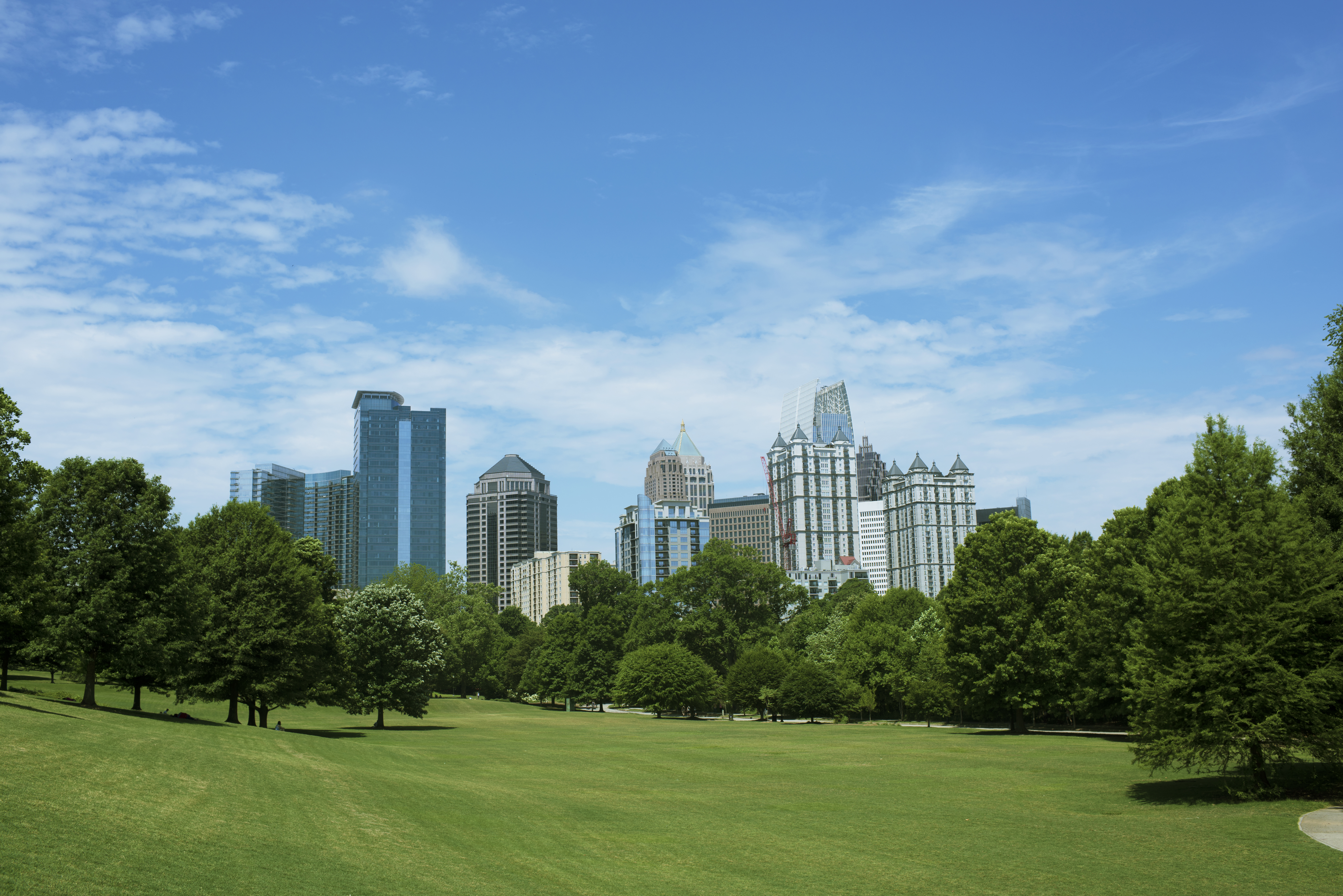 Skyline of Midtown Atlanta, Georgia from Piedmont Park
